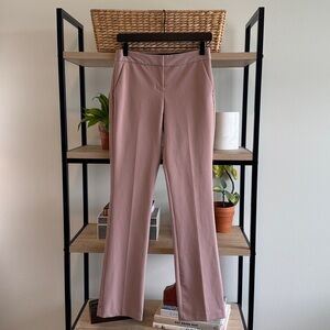 Express Columnist Barely Boot Mid-Rise Blush Woven Career Dress Pant Trouser, 2